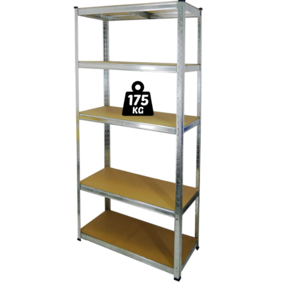 Практичен рафт на 5 нива с товаропиносимост до 175кг - лесен монтаж и стабилност