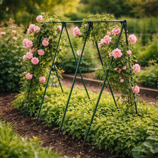 Градинска рамка тип пергола - издръжлива и устойчива - 4 броя
