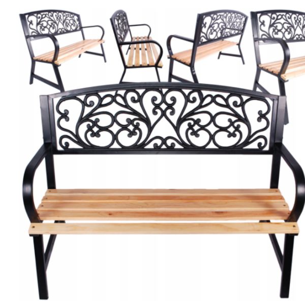 Елегантна градинска пейка GARDEN LINE – здрава болтова конструкция 8