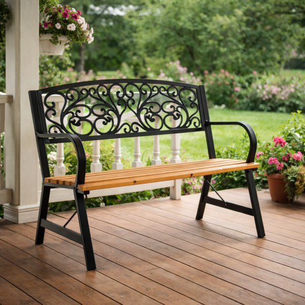 Елегантна градинска пейка GARDEN LINE – здрава болтова конструкция 2