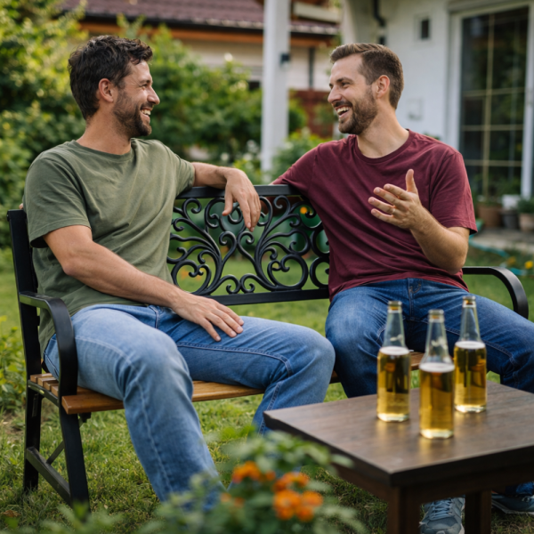 Елегантна градинска пейка GARDEN LINE – здрава болтова конструкция 4