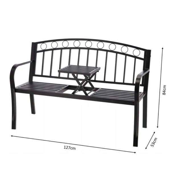 Градинска пейка 2 в 1 с разтегателна маса - удобство и функционалност
