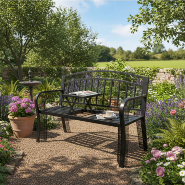 Градинска пейка 2 в 1 с разтегателна маса - удобство и функционалност 2