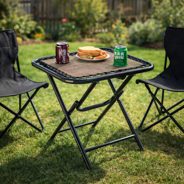 Сгъваема маса - елегантна, функционална и идеална за градина, барбекю или къмпинг