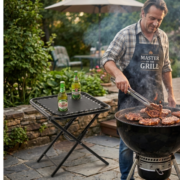 Сгъваема маса - елегантна, функционална и идеална за градина, барбекю или къмпинг