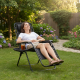 Сгъваем градински шезлонг Zero Gravity - ефект на нулева гравитация за максимален релакс 2