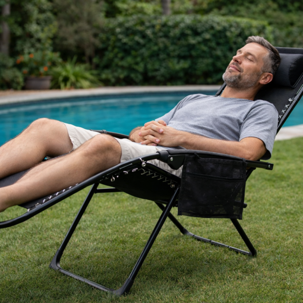 Сгъваем градински шезлонг Zero Gravity - ефект на нулева гравитация за максимален релакс