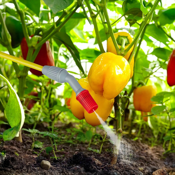 Ръчна градинска пръскачка под налягане 5L, 3 Bar – С регулируема дюза, предпазен клапан и презрамка (42 см)