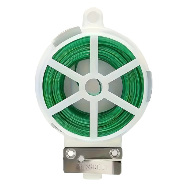 Градинска тел с вградена резачка 20м – Мека връзка за растения и декорация, Ø 1.8мм