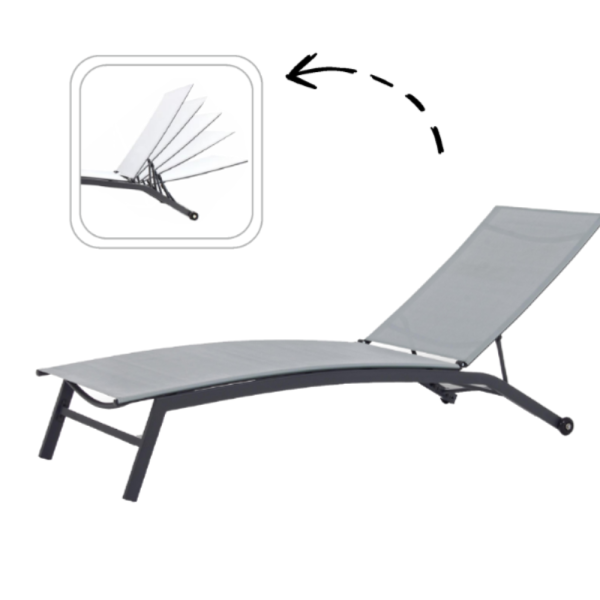 Шезлонг с регулируема облегалка - стил и гарантиран комфорт