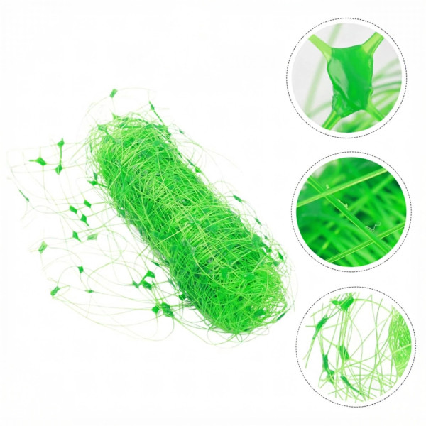 Мрежа за увивни растения и зеленчуци 1.2х20 м, Око 15х17 см – Идеална за краставици, боб, домати и цветя