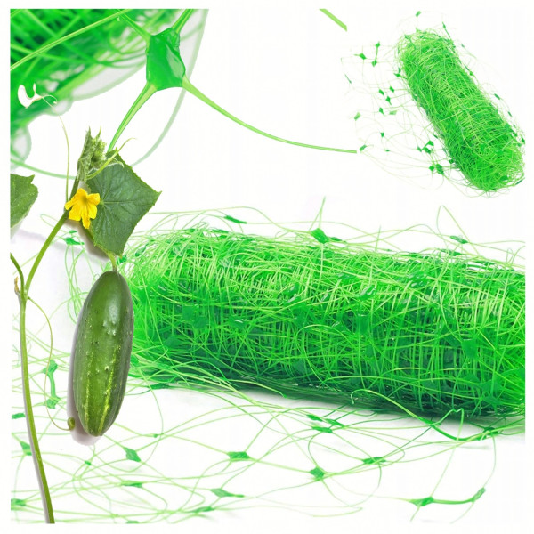 Мрежа за увивни растения и зеленчуци 1.2х20 м, Око 15х17 см – Идеална за краставици, боб, домати и цветя 13