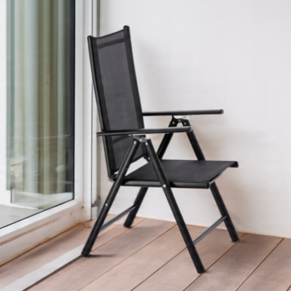 Сгъваем стоманен стол с регулиране на облегалката - издръжливост и елегантен дизайн