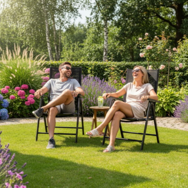 Сгъваем стоманен стол с регулиране на облегалката - издръжливост и елегантен дизайн