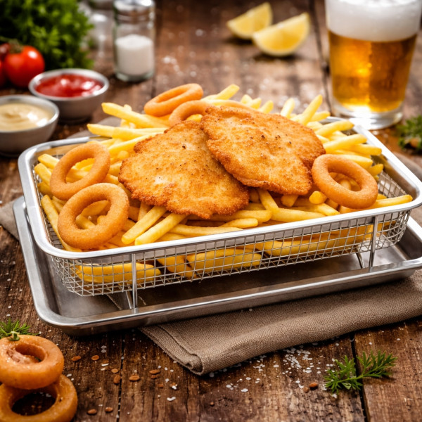 Кошница за печене с тава Cheffinger CF-FB35 - Еър Фрайър ефект за фурна