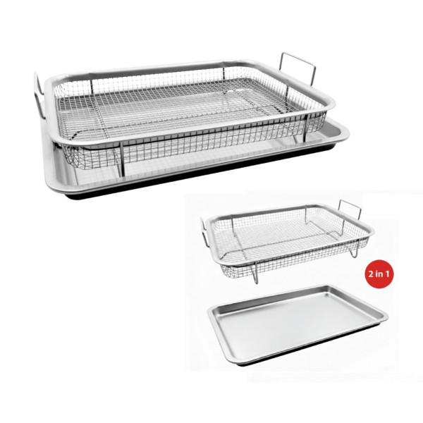 Кошница за печене с тава Cheffinger CF-FB35 - Еър Фрайър ефект за фурна