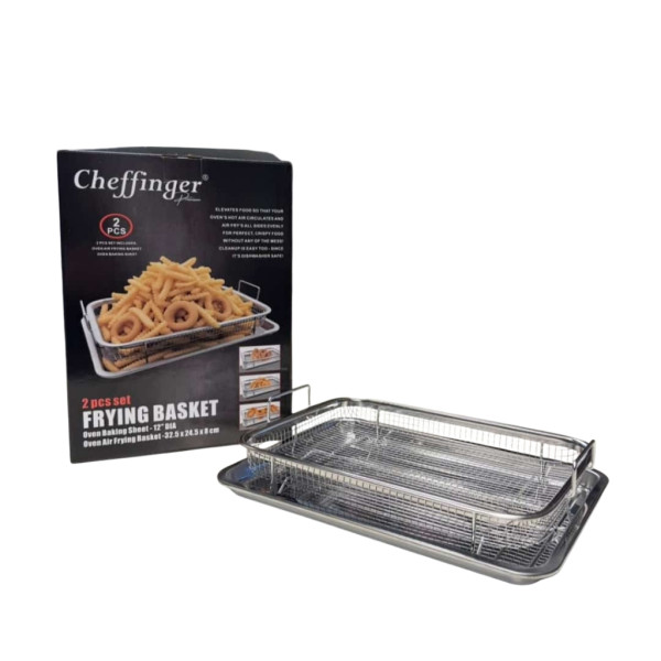 Кошница за печене с тава Cheffinger CF-FB35 - Еър Фрайър ефект за фурна