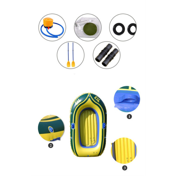 Надуваема гумена рибарска лодка - едноместна, двуместна или триместна