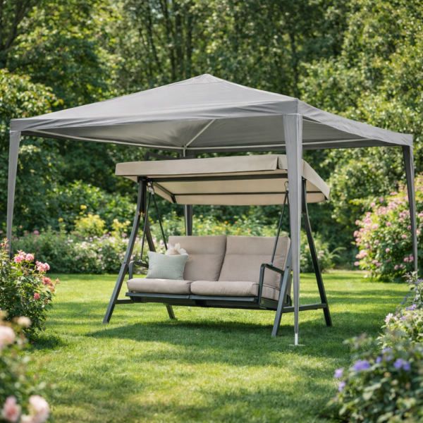 Просторна градинска шатра - стабилна конструкция и водоустойчива рамка