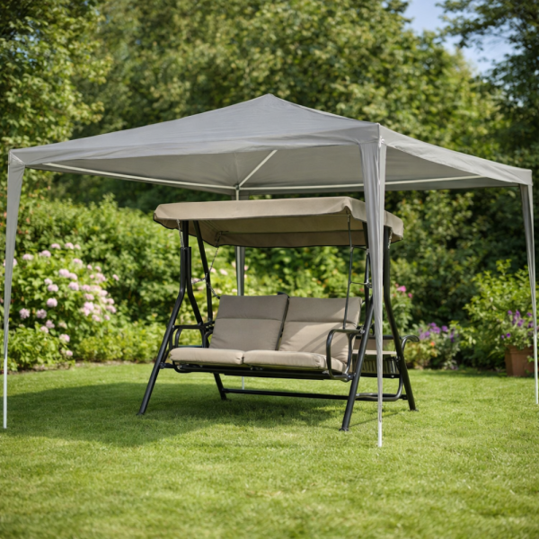 Просторна градинска шатра - стабилна конструкция и водоустойчива рамка 6