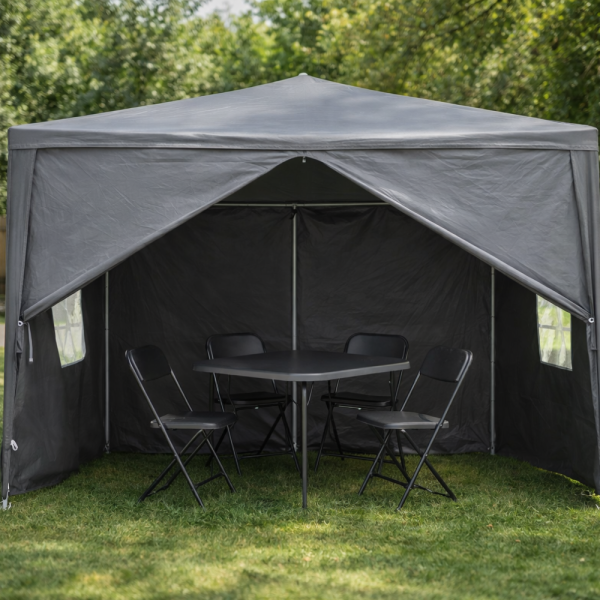 Просторна градинска шатра - стабилна конструкция и водоустойчива рамка 7