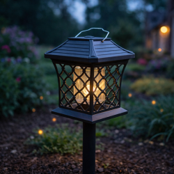 Многофункционална градинска соларна лампа XF-1012А - осветление и защита от насекоми