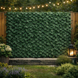 Изкуствен жив плет "Бръшлян" 1х3м – Декоративна ограда за балкон и градина с UV защита