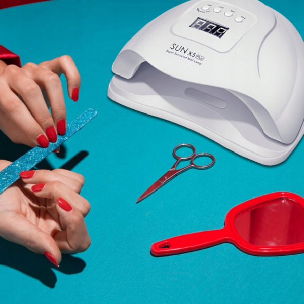 Елегантна и компактна UV LED лампа за нокти SUN5 с висока мощност-48W - MK13