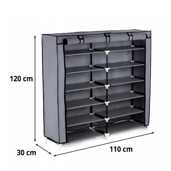 Сгъваем текстилен шкаф XXL за дрехи и обувки - голям капацитет и функционалност 10