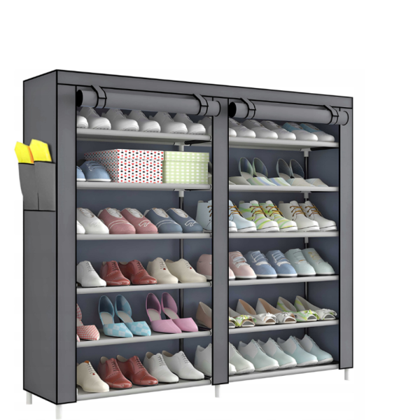 Сгъваем текстилен шкаф XXL за дрехи и обувки - голям капацитет и функционалност 6