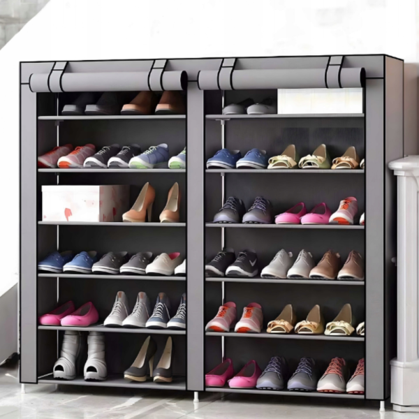 Сгъваем текстилен шкаф XXL за дрехи и обувки - голям капацитет и функционалност