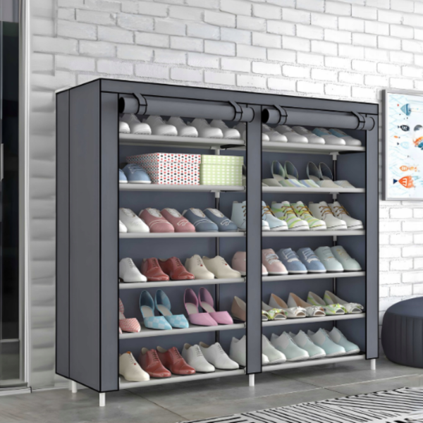 Сгъваем текстилен шкаф XXL за дрехи и обувки - голям капацитет и функционалност