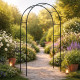 Декоративна градинска пергола тип арка – Опора за рози, лози и зеленчуци, устойчива на атмосферни условия 2