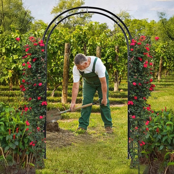 Декоративна градинска пергола тип арка – Опора за рози, лози и зеленчуци, устойчива на атмосферни условия