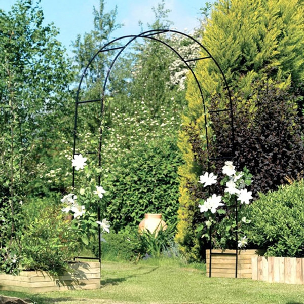 Декоративна градинска пергола тип арка – Опора за рози, лози и зеленчуци, устойчива на атмосферни условия 4