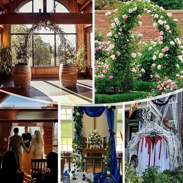 Декоративна градинска пергола тип арка – Опора за рози, лози и зеленчуци, устойчива на атмосферни условия 10