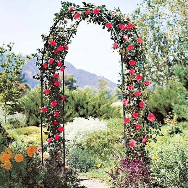 Декоративна градинска пергола тип арка – Опора за рози, лози и зеленчуци, устойчива на атмосферни условия