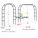 Декоративна градинска пергола тип арка – Опора за рози, лози и зеленчуци, устойчива на атмосферни условия 13