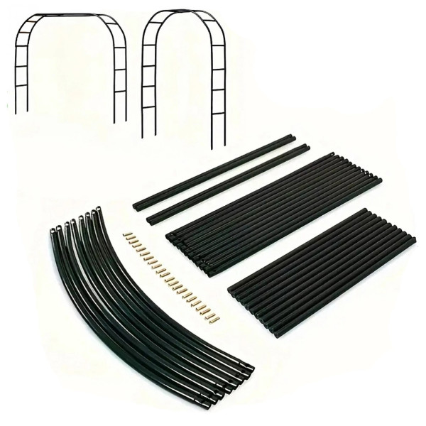 Декоративна градинска пергола тип арка – Опора за рози, лози и зеленчуци, устойчива на атмосферни условия 16