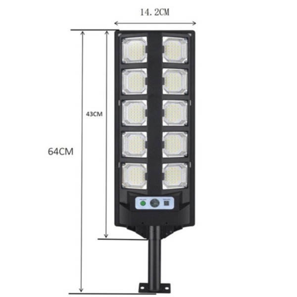 Улична соларна лампа BK-260-10 DRAGON 3000W - мощна и икономична