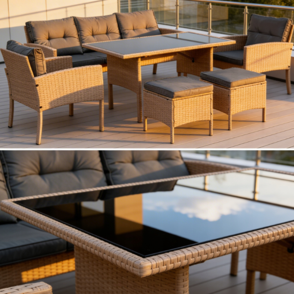 Комплект градински мебели от техноратан - перфектен кът за релакс 5