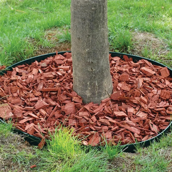 Комплект гъвкав градински бордюр 20м с 60 фиксиращи щифта, Височина 4см, Черен – За тревни площи, алеи и цветни лехи 8