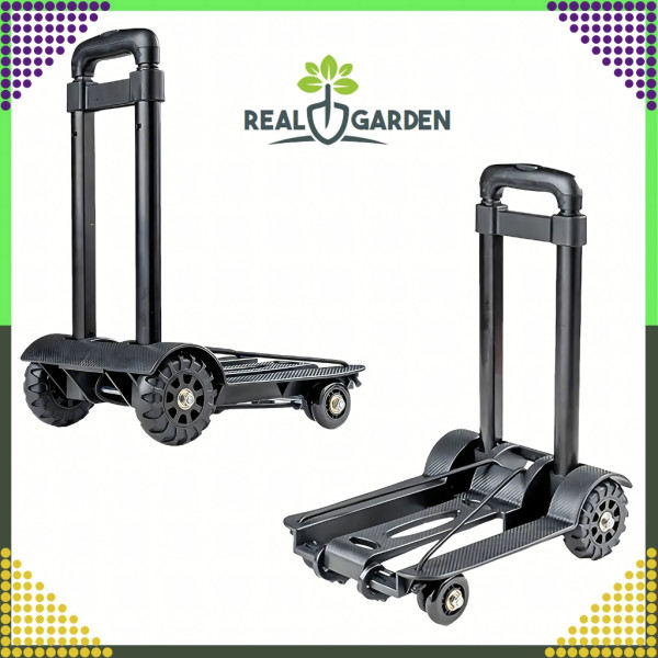 Сгъваема транспортна количка - С телескопична дръжка, товароносимост 40 кг, алуминий, 1.2 кг + 2 Бънджи въжета с куки 4