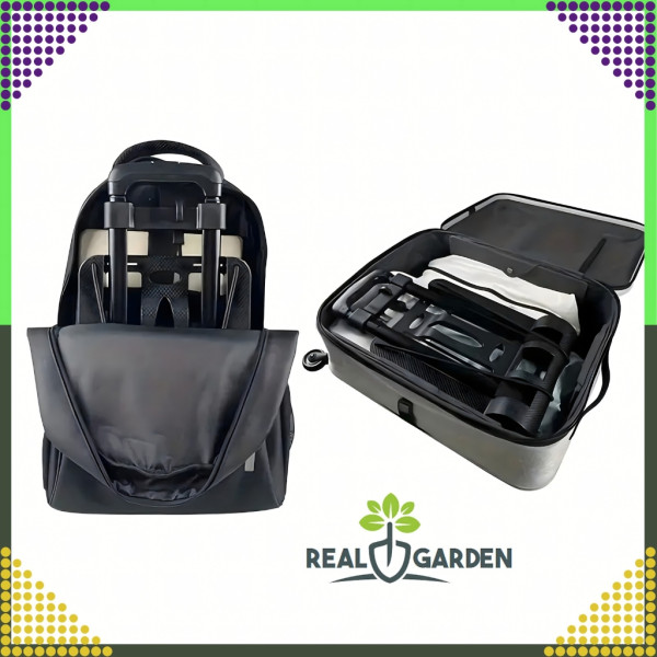 Сгъваема транспортна количка - С телескопична дръжка, товароносимост 40 кг, алуминий, 1.2 кг + 2 Бънджи въжета с куки