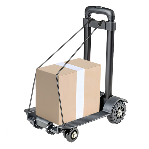 Сгъваема транспортна количка - С телескопична дръжка, товароносимост 40 кг, алуминий, 1.2 кг + 2 Бънджи въжета с куки 11