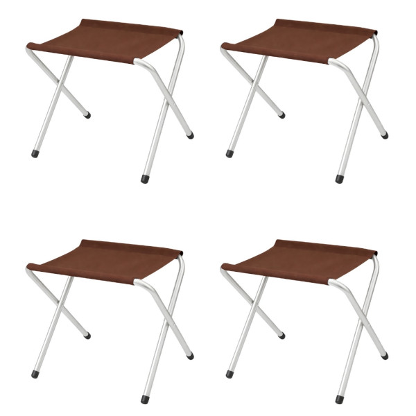 Комплект сгъваема къмпинг маса с 4 стола, Регулируема височина, Дизайн "куфар"