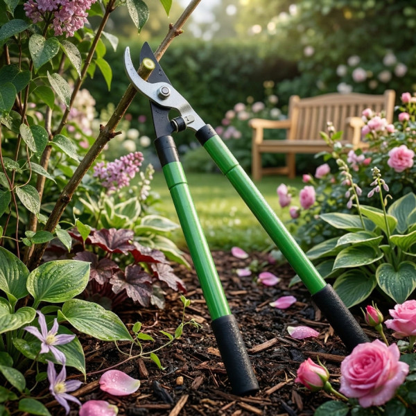 Професионална телескопична градинска ножица за клони, 68 см, HCS стомана с тефлоново покритие, до 35 мм рязане