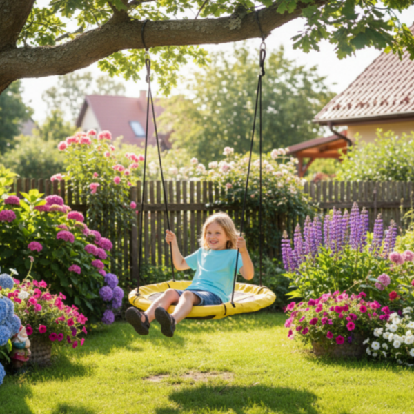Градинска люлка - Щъркелово гнездо - модерен дизайн и издръжлива конструкция 4