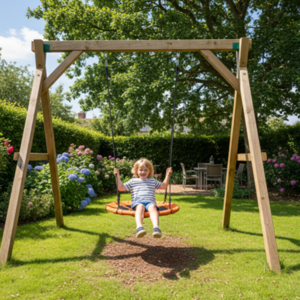 Градинска люлка - Щъркелово гнездо - модерен дизайн и издръжлива конструкция