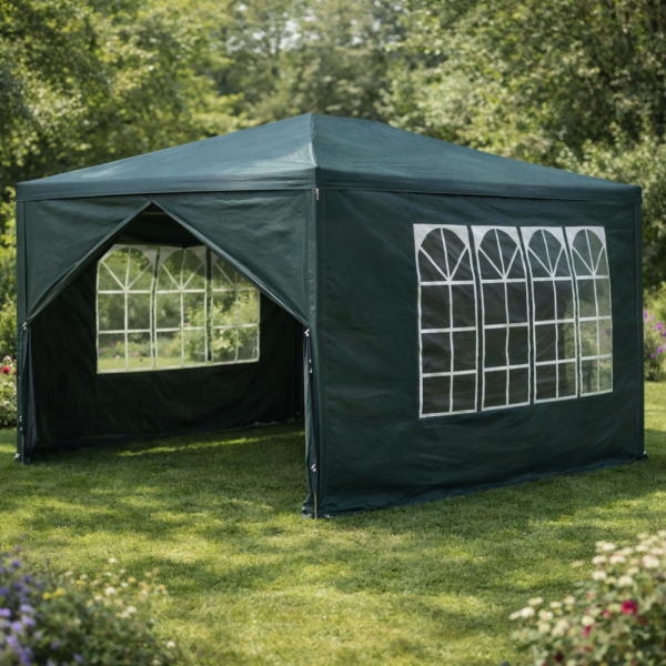 Просторна градинска шатра - стабилна конструкция и водоустойчива рамка 1